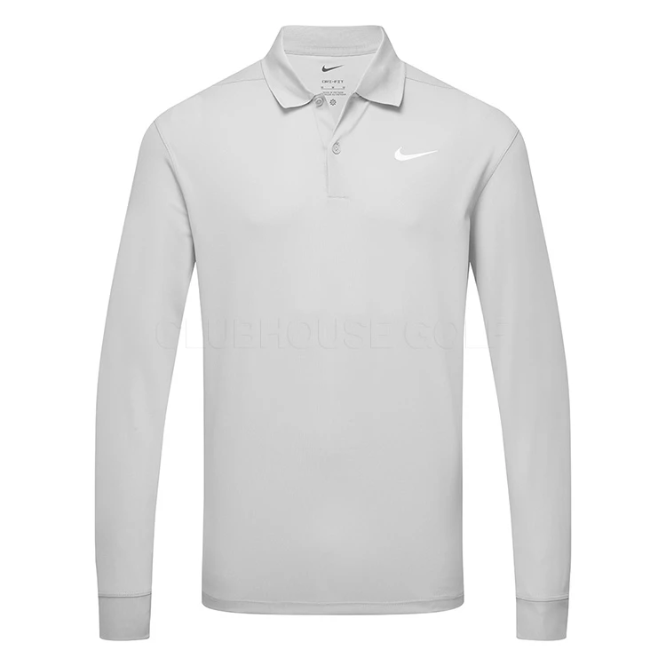 Nike Dry Victory Solid Long Sleeve Golf Polo Shirt 3 Nike Dry Victory Solid Long Sleeve Golf Polo Shirt