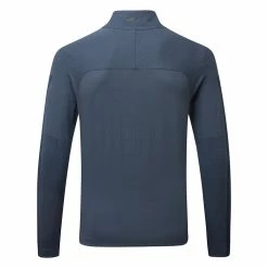 Nike Dry Vapor 1/2 Zip Golf Sweater 10 Nike Dry Vapor 1/2 Zip Golf Sweater -Golf Shirts Sales Nike SS21 Dry Vapor 1 2 Zip Sweater CU9828 451 Code SWNIK232 Obsidian Thunder Blue Black back