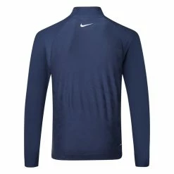 Nike Dry Advance Tour 1/2 Zip Golf Sweater 7 Nike Dry Advance Tour 1/2 Zip Golf Sweater -Golf Shirts Sales Nike SS23 Dry Advance Tour Half Zip Sweater DR5281 410 SWNIK264 S Midnight Navy White Back