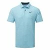 Nike Dry Tour Heather Golf Polo Shirt -Golf Shirts Sales Nike SS23 Dry Tour Heather Polo DV3123 416 SHNIK854 S Baltic Blue Black Front