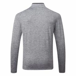 Nike Dry Victory Heather 1/2 Zip Golf Sweater 10 Nike Dry Victory Heather 1/2 Zip Golf Sweater -Golf Shirts Sales Nike Victory Heather 1 2 Zip Golf Sweater Obsidian Black DH1261 451 SWNIK257 Back