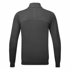 Oscarjacobson Oscar Jacobson Lawton Tour 1/4 Zip Golf Sweater 7 Oscarjacobson Oscar Jacobson Lawton Tour 1/4 Zip Golf Sweater -Golf Shirts Sales Oscar Jacobson AW22 Lawton Tour OJTOP0102 SWOSC205 S Black Marl Back