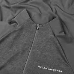 Oscarjacobson Oscar Jacobson Lexington 1/4 Zip Golf Sweater 6 Oscarjacobson Oscar Jacobson Lexington 1/4 Zip Golf Sweater -Golf Shirts Sales Oscar Jacobson AW22 Lexington Midlayer OJTOP0099 SWOSC203 S Black Detail