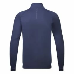 Oscarjacobson Oscar Jacobson Lexington 1/4 Zip Golf Sweater -Golf Shirts Sales Oscar Jacobson AW22 Lexington Midlayer OJTOP0099 SWOSC204 S Navy Back