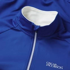 Oscarjacobson Oscar Jacobson Trent Tour 1/2 Zip Golf Sweater 6 Oscarjacobson Oscar Jacobson Trent Tour 1/2 Zip Golf Sweater -Golf Shirts Sales Oscar Jacobson AW22 Trent Tour Sweater OJTOP0021 SWOSC210 S Electric Detail