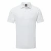 Oscarjacobson Oscar Jacobson Chap II Tour Golf Polo Shirt 2 Oscarjacobson Oscar Jacobson Chap II Tour Golf Polo Shirt -Golf Shirts Sales Oscar Jacobson SS22 Chap Tour Polo Shirt OJTS0041 Code SHOSC190 M White Lunar Grey Front