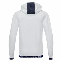 Oscarjacobson Oscar Jacobson Travis Golf Hoodie 7 Oscarjacobson Oscar Jacobson Travis Golf Hoodie -Golf Shirts Sales Oscar Jacobson SS22 Travis Midlayer Hoodie OJTOP0044 Code SWOSC201 M White Navy Back