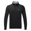 Oscarjacobson Oscar Jacobson Trent Tour 1/2 Zip Golf Sweater 1 Oscarjacobson Oscar Jacobson Trent Tour 1/2 Zip Golf Sweater -Golf Shirts Sales Oscar Jacobson AW20 Trent Tour Sweater OJTOP0021 Code SWOSC171 Black Front