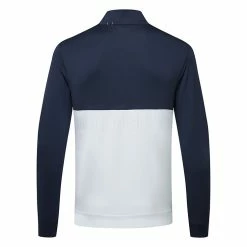 Puma Gamer Colour Block 1/4 Zip Golf Popover 10 Puma Gamer Colour Block 1/4 Zip Golf Popover -Golf Shirts Sales PUMA SS22 Gamer Colorblock 1 4 Zip Sweater Code 532985 02 SWPUM236 M Navy Blazer Bright White Back