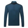 Ping Marshall 1/2 Zip Fleece Golf Sweater 2 Ping Marshall 1/2 Zip Fleece Golf Sweater -Golf Shirts Sales Ping AW22 Marshall Half Zip Fleece PO3546 SDN SWPIN164 Stormcloud Navy Front