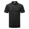 Ping Lindum Golf Polo Shirt 1 Ping Lindum Golf Polo Shirt -Golf Shirts Sales Ping SS22 Lindum Polo Shirt P03464 060 Code SHPIN312 M Black Front