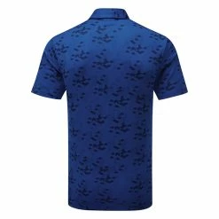 Ping Rae Golf Polo Shirt -Golf Shirts Sales Ping SS22 Rae Polo Shirt P03523 149 Code SHPIN300 M Blue Surf Back