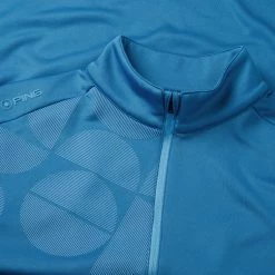 Ping Elevation 1/2 Zip Golf Sweater 6 Ping Elevation 1/2 Zip Golf Sweater -Golf Shirts Sales Ping SS23 Elevation 1 4 Zip Sweater P03579 767 SWPIN169 Danube Detail