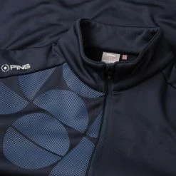 Ping Elevation 1/2 Zip Golf Sweater 6 Ping Elevation 1/2 Zip Golf Sweater -Golf Shirts Sales Ping SS23 Elevation 1 4 Zip Sweater P03579 N125 SWPIN171 Navy Detail
