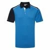 Ping Mack Golf Polo Shirt 1 Ping Mack Golf Polo Shirt -Golf Shirts Sales Ping SS23 Mack Polo Shirt P03576 DN90 SHPIN340 Danube Navy Multi Front