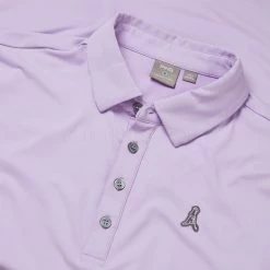 Golf Shirts Sales -Golf Shirts Sales Ping SS23 Mr.Ping Polo Shirt P03569 700 SHPIN346 Cool Lilac Detail