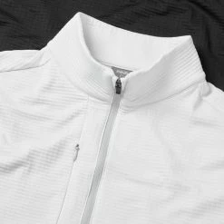Ping Nexus 1/2 Zip Golf Sweater -Golf Shirts Sales Ping SS23 Nexus 1 4 Zip Sweater P03578 090 SWPIN173 Black White Detail