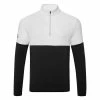 Ping Nexus 1/2 Zip Golf Sweater 2 Ping Nexus 1/2 Zip Golf Sweater -Golf Shirts Sales Ping SS23 Nexus 1 4 Zip Sweater P03578 090 SWPIN173 Black White Front