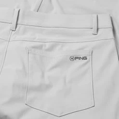 Ping Tour Golf Trouser 7 Ping Tour Golf Trouser -Golf Shirts Sales Ping SS23 Tour Performance Trousers Pearl Grey P03582 PG45 TRPIN102 Detail