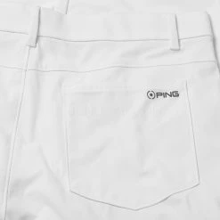 Ping Tour Golf Trouser -Golf Shirts Sales Ping SS23 Tour Performance Trousers White P03582 002 TRPIN105 Detail