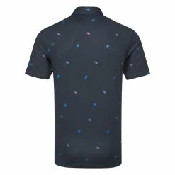 Ping Two Tone Golf Polo Shirt 7 Ping Two Tone Golf Polo Shirt -Golf Shirts Sales Ping SS23 Two Tone Polo Shirt P03571 NPO SHPIN348 Navy Poppy Multi Back