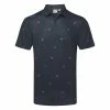 Ping Two Tone Golf Polo Shirt 2 Ping Two Tone Golf Polo Shirt -Golf Shirts Sales Ping SS23 Two Tone Polo Shirt P03571 NPO SHPIN348 Navy Poppy Multi Front