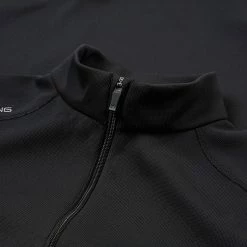 Ping Ramsey 1/2 Zip Golf Vest 6 Ping Ramsey 1/2 Zip Golf Vest -Golf Shirts Sales Ping SS19 Ramsey 1 4 Zip Vest P03357 060 Code SSPIN025 Black detail