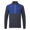 Puma Cloudspun WRMLBL Golf Popover 2 Puma Cloudspun WRMLBL Golf Popover -Golf Shirts Sales Puma AW22 Cloudspun WRMLBL 1 4 Zip Sweater 537066 03 SWPUM271 S Blazing Blue Front