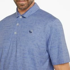 Puma AP Cloudspun King Golf Polo Shirt -Golf Shirts Sales Puma SS22 AP King Cloudspun Polo Shirt 535505 02 Code SHPUM632 L Lavender Pop Heather Model 2