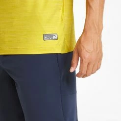 Puma EGW Cloudspun Pushcart Pocket Golf Polo Shirt -Golf Shirts Sales Puma SS22 EGW Cloudspun Pushcart Pocket Tee Shirt 599275 05 Code SHPUM568 M Bamboo Heather Model 2