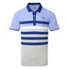 Puma MATTR One Way Golf Polo Shirt -Golf Shirts Sales Puma SS22 Mattr One Way Polo 599115 25 SHPUM650 Lavendar Pop Blazing Blue Front