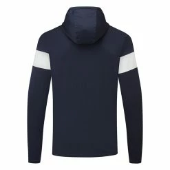 Puma MATTR Colour Block Golf Hoodie -Golf Shirts Sales Puma SS23 Mattr Colourblock Hoodie 620252 02 SWPUM280 Navy Blazer Bright White Back