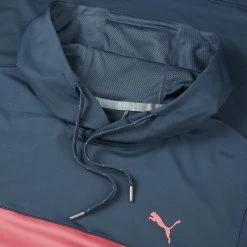 Puma MATTR Colour Block Golf Hoodie 6 Puma MATTR Colour Block Golf Hoodie -Golf Shirts Sales Puma SS23 Mattr Colourblock Hoodie 620252 05 SWPUM282 Evening Sky Flamingo Pink Detail