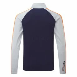 Sunderland Aspen Mid Layer Golf Top 7 Sunderland Aspen Mid Layer Golf Top -Golf Shirts Sales Sunderland AW22 Aspen Midlayer Sweater SUNMM39 ASP SWSUN033 2XL Navy Silver Lava Back