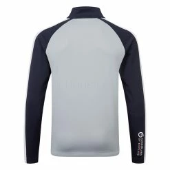 Sunderland Aspen Mid Layer Golf Top 7 Sunderland Aspen Mid Layer Golf Top -Golf Shirts Sales Sunderland AW20 Aspen Midlayer Sweater SUNMM39 ASP Code SWSUN023 Silver Navy White back