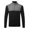 Sunderland Arizona Mid Layer Golf Top 1 Sunderland Arizona Mid Layer Golf Top -Golf Shirts Sales Sunderland AW21 Arizona Midlayer Sweater SUNMC87 ARI Code SWSUN027 M Black Gunmetal Front