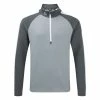 Sunderland Aspen Mid Layer Golf Top 2 Sunderland Aspen Mid Layer Golf Top -Golf Shirts Sales Sunderland Silver SUNMM39 ASP FRONT