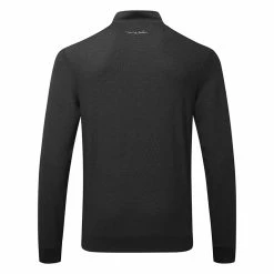 TravisMathew Hot Cocoa 1/2 Zip Golf Sweater 10 TravisMathew Hot Cocoa 1/2 Zip Golf Sweater -Golf Shirts Sales Travis Mathew AW21 Hot Cocoa Sweater 1MV370 0BSH Code SWTRA012 M Black Sharkskin Back