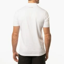 TravisMathew Activate Golf Polo Shirt 13 TravisMathew Activate Golf Polo Shirt -Golf Shirts Sales Travis Mathew SS21 Activate Golf Polo Shirt 1MW440 SHTRA055 XL White Model 3
