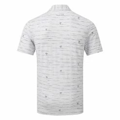 TravisMathew Draggin Anchor Golf Polo Shirt 10 TravisMathew Draggin Anchor Golf Polo Shirt -Golf Shirts Sales Travis Mathew SS21 Draggin Anchor Golf Polo Shirt 1MW108 Code SHTRA052 Heather Light Grey Back