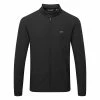 TravisMathew Interlude Full Zip Golf Jacket 2 TravisMathew Interlude Full Zip Golf Jacket -Golf Shirts Sales Travis Mathew SS21 Interlude Sweater Jacket 1MT003 0BLK Code SWTRA018 M Black Front