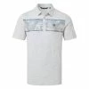 TravisMathew Make Camp Golf Polo Shirt 2 TravisMathew Make Camp Golf Polo Shirt -Golf Shirts Sales Travis Mathew SS21 Make Camp Golf Polo Shirt 1MW145 Code SHTRA048 Heather Light Grey Front