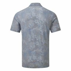 TravisMathew Patio Time Golf Polo Shirt 10 TravisMathew Patio Time Golf Polo Shirt -Golf Shirts Sales Travis Mathew SS21 Patio Time Golf Polo Shirt 1MW148 SHTRA058 L Heather Medium Grey Back