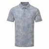 TravisMathew Patio Time Golf Polo Shirt 2 TravisMathew Patio Time Golf Polo Shirt -Golf Shirts Sales Travis Mathew SS21 Patio Time Golf Polo Shirt 1MW148 SHTRA058 L Heather Medium Grey Front