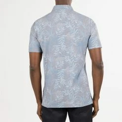 TravisMathew Patio Time Golf Polo Shirt 13 TravisMathew Patio Time Golf Polo Shirt -Golf Shirts Sales Travis Mathew SS21 Patio Time Golf Polo Shirt 1MW148 SHTRA058 L Heather Medium Grey Model 3