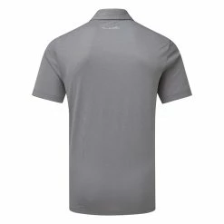 TravisMathew Private Dock Golf Polo Shirt 10 TravisMathew Private Dock Golf Polo Shirt -Golf Shirts Sales Travis Mathew SS21 Private Dock Golf Polo Shirt 1MW149 SHTRA054 M Heather Medium Grey Back