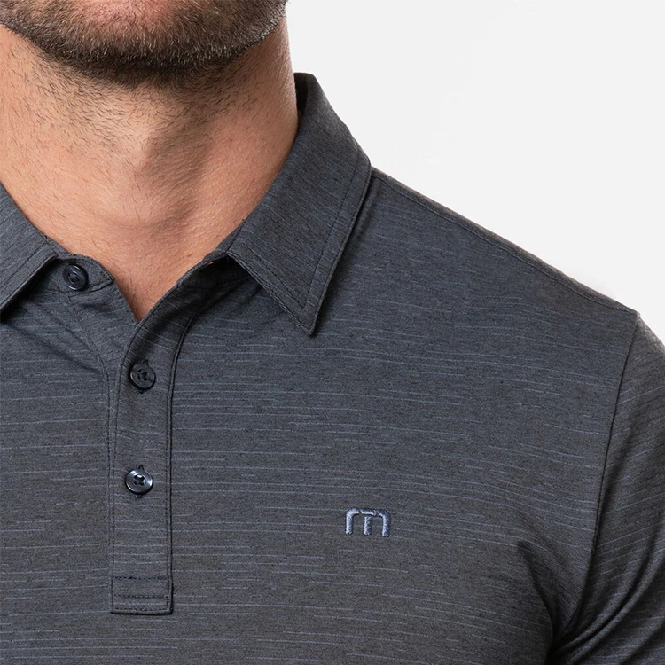 TravisMathew The Heater Golf Polo Shirt Black - Image 5