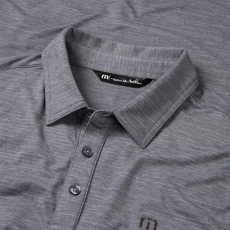 TravisMathew The Heater Golf Polo Shirt Black 4 TravisMathew The Heater Golf Polo Shirt Black - Image 2