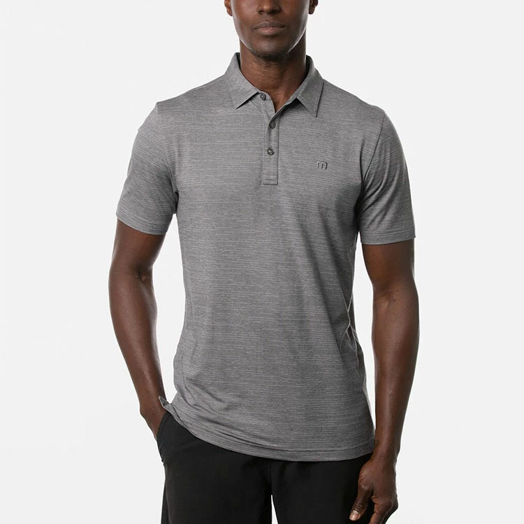TravisMathew The Heater Golf Polo Shirt Black 6 TravisMathew The Heater Golf Polo Shirt Black - Image 4