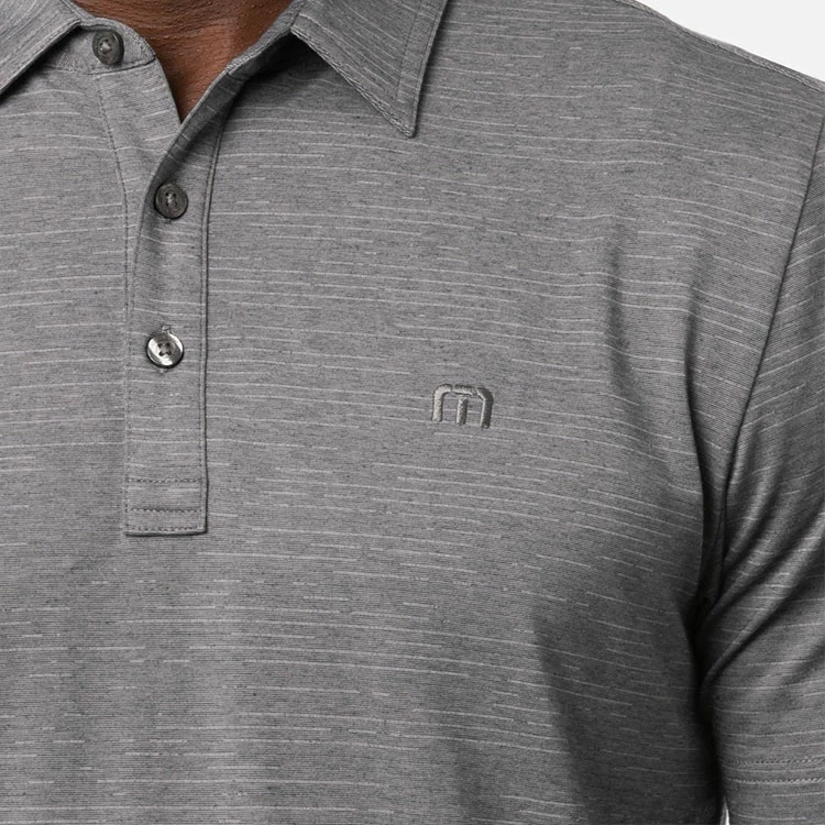 TravisMathew The Heater Golf Polo Shirt Black 7 TravisMathew The Heater Golf Polo Shirt Black - Image 5